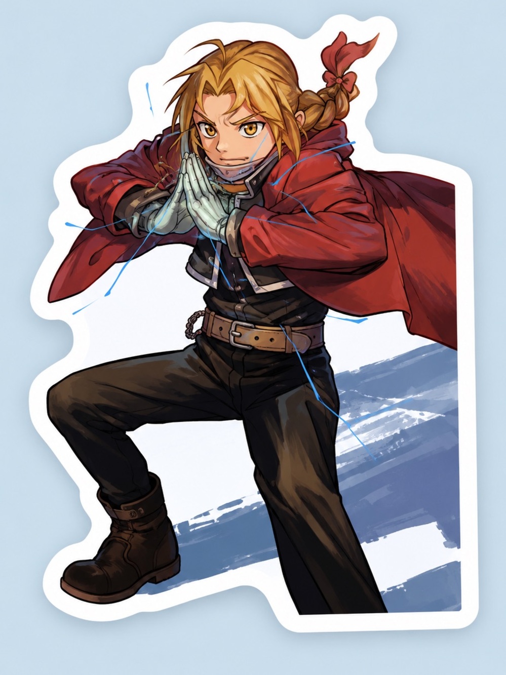 Edward Elric Fullmetal Alchemist Sticker | Anime Vinyl Decal
